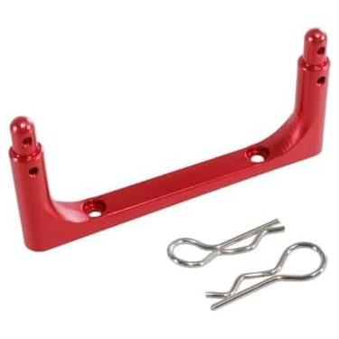 Imagem de RWLZLB Metal Upgrade Front Bumper Shell Pillar Fixation for Hyper Go H14MK MJX 14301 14302 14303 1/14 RC Car (Red)