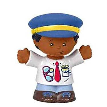 Imagem de Fisher-Price Replacement Part Little People Travel Together Airplane Playset DJB53 - Replacement African American Airline Pilot Kurt Figure