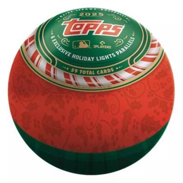 Imagem de 2025 Topps Holiday Baseball Trading Cards Collectors Tin