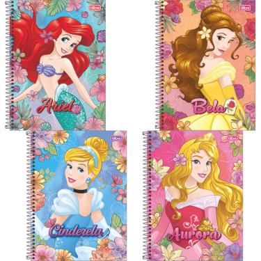Imagem de CADERNO CAPA DURA UNIVERSITÁRIO PRINCESAS DISNEY 1M 80FL