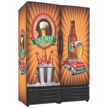 Imagem de Cervejeira 2 Portas Cegas Adesivadas 1200 Litros RF019 Premium Frilux 