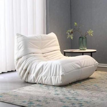 Imagem de Sofás de sofá, cadeira, poltrona de tecido tecnológico, cadeira de sofá com enchimento de espuma de alta densidade, grande, saco de feijão preguiçoso, sofá sem braços, sofá com destaque branco,