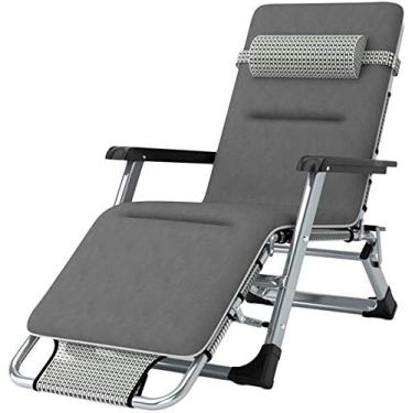 Imagem de Espreguiçadeira, cadeiras reclináveis, cadeiras reclináveis de pátio, gravidade zero, cadeira dobrável, praia, acampamento, portátil, almofadas, suporte para espreguiçadeira de 199 kg (cor preta