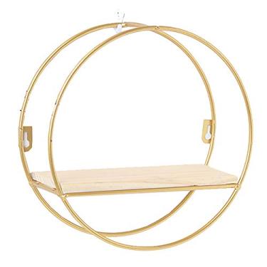 Imagem de Prateleiras flutuantes montadas na parede para decoração de casa, prateleira de parede estilo industrial escandinavo, prateleira de armazenamento de metal montada na parede, capacidade de carga 15 kg