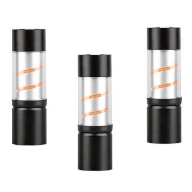 Imagem de Mini Lanterna Potente Com Lampada Luminaria Recarregavel Para Caminhadas e Acampamento + Estojo(3)