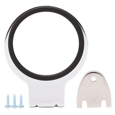 Imagem de Suporte de secador de cabelo em aço inoxidável, montagem na parede, organizador de ventilador, rack para armazenamento de banheiro, prata