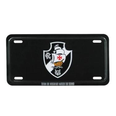 Imagem de Enfeite Metal Placa Carro 15x30cm - Vasco - Mileno