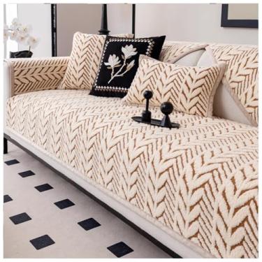 Imagem de SPXMQSS Capas de sofá, capa de sofá seccional, espessa, lavável, antiderrapante, capa de sofá para sofá seccional, capa de sofá de canto em forma de L, protetor de móveis B 110 x 180 cm