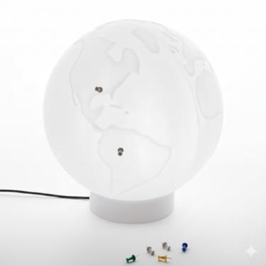 Imagem de Luminária Decorativa Globo Terrestre Com Pins Great Travel Presente