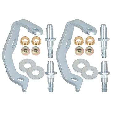 Imagem de WFLNHB Kit de reparo de dobradiça de porta 2 peças lado esquerdo dianteiro 38456 89025539 Substituição para Escalade Chevy Silverado Sierra Yukon 1999-2013