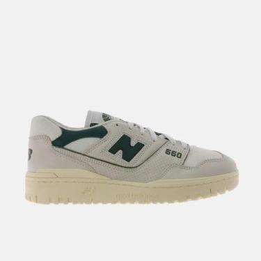 Imagem de Tênis New Balance 550 - masculino - bege e verde, Bg, Vrd, 42