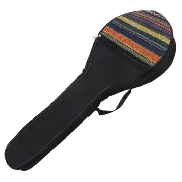 Imagem de CONGARTENO Bolsa de banjo portátil com enchimento de algodão alça de ombro ajustável bolsa de armazenamento de instrumentos musicais para tocadores de banjo estojo de tecido não tecido com forro