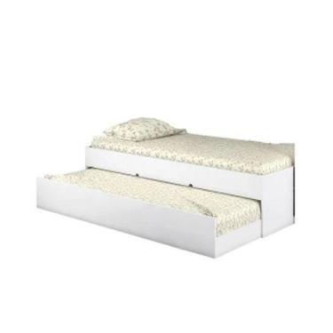 Imagem de Cama Infantil com Cama Auxiliar Chiara Branco Brilho - Phoenix - Phoen