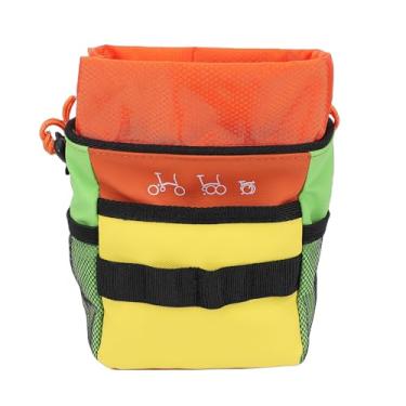 Imagem de Generic Bolsa para Guidão de Bicicleta, Bolsa de Armazenamento Multifuncional de Nylon à Prova D'água Com Alças Removíveis para Montagem na Cauda do Selim do Guidão