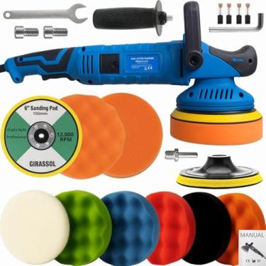 Imagem de KaQi, Politriz Dupla Ação 1050W Roto Orbital + Kit Polimento Auto Detailers KaQi 7150P-110v-KP9