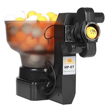 Imagem de Robô de Tênis Mesa Máquina Ping Pong Treinador Automático para Treinamento Saques Bolas Regulamentares 40mm com 36 Giratórias Ângulos Ajustáveis Trajetórias Frequência Velocidades Ótimo Prática Divers