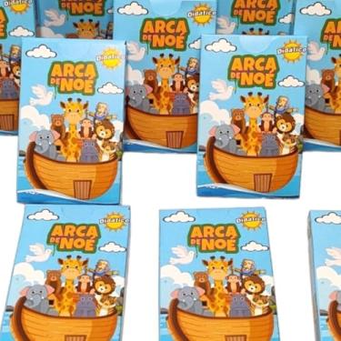 Imagem de Jogo da Memória Infantil, Arca de Noé, Cartas Ilustrativas Didático, Kit Lembrancinha, 5 Caixinhas