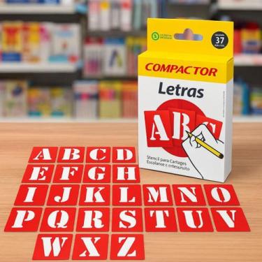 Imagem de Letras e Numeros Vazado 60mm- Molde Compactor