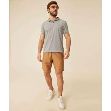 Imagem de Bermuda Masculina Moletom Textura MR-52023, Marrom, P