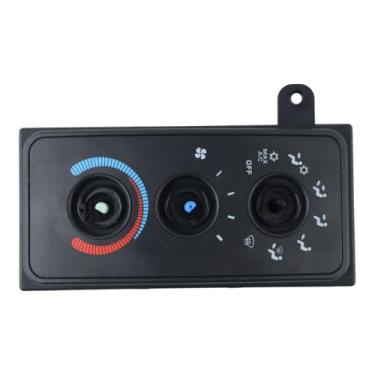 Imagem de Demfec Módulo do painel de controle climático do aquecedor 5015734AA compatível com Dodge Ram 1500 1999-2001, Ram 2500 1999-2002, Ram 3500 1999-2002, sem espelhos elétricos