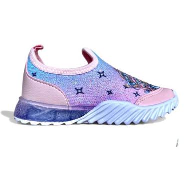 Imagem de Tênis Infantil Meninas Ortopasso Unicórnio Brilhante LED Conforto Magi