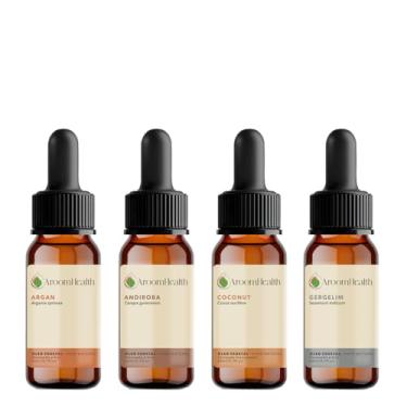 Imagem de Kit de Óleos Vegetais Puro Natural – Argan, Andiroba, Gergelim e Coconut – 20 ml cada