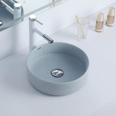 Imagem de Cuba Deend De Cerâmica PietraCenere Para Banheiro 36x36x11cm