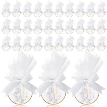 Imagem de CPEGHDVM 150 peças de 15 x 6,9 cm sacos de lembrancinhas de casamento faça-você-mesmo para festas de doces e lembrancinhas de festa para convidados para casamento, chá de panela, chá de bebê