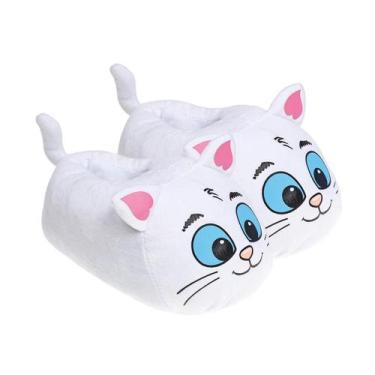 Imagem de Pantufa Turma Da Mônica Gato Mingau, Branco, 32-33