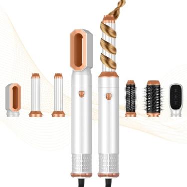 Imagem de Yitrust Escova Secadora 6 Em 1, Escova Secadora Iônica, Escova Oval De Ar Quente, Modelador De Cachos, Alisador De Cabelos, Modelador Mágico, Modelador De Ar Automático