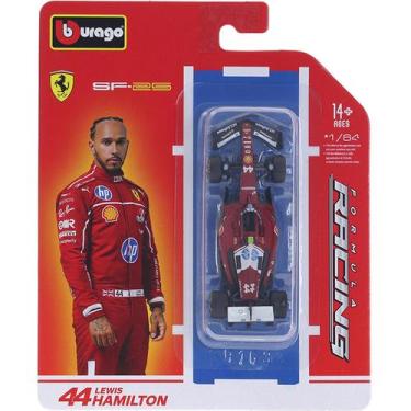 Imagem de Miniatura - 1:64 - F1 Ferrari SF-25 Lewis Hamilton 2025 - Bburago 5680