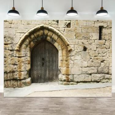 Imagem de ASDCXZ 2,4 x 1,8 m, edifícios antigos de Jerusalém, pano de fundo, parede de pedra de pedra, fotografia, fundo de Israel, cidade antiga, edifício vintage, porta de madeira, banner, decoração, viagem