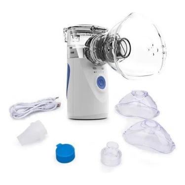 Imagem de Inalador Portátil Ultrassônico  Portátil Mini Pilha - Mesh