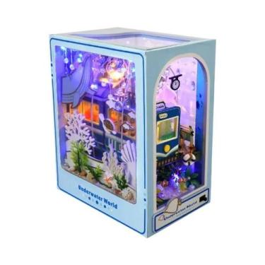 Imagem de Suporte De Livro DIY De Madeira Com Luzes, Casa Mágica, Decoração Para