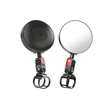 Imagem de Espelho retrovisor de scooter compatível com Ninebot da Segway All KickScooters MAX G30 G2 G3 ZT3 Pro GT3 F3 E3 (exceto Air T15), espelhos retrovisores de visão grande angular ajustáveis, acessórios