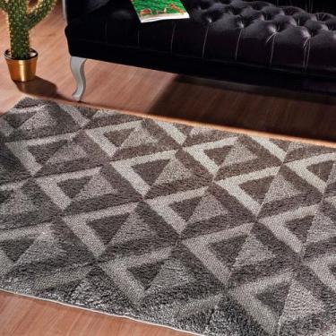 Imagem de Tapete 150 X 200 Alto E Baixo Relevo Chalé Pousada Fazenda Quarto Sala