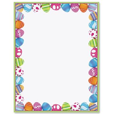 Imagem de Paperdirect Papel de papelaria com tema de Páscoa e primavera, papel de borda, papel timbrado 21 x 28 cm, 25 folhas, papel de escrita premium elegante, papel decorativo para impressora