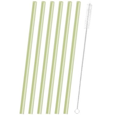 Imagem de Joshey Canudos de substituição de 30,5 cm para copos de viagem Owala de 1,134 g, 6 canudos longos reutilizáveis com escova de limpeza, compatível com Stanley/Simple Modern acessório de copo de 1,134 g