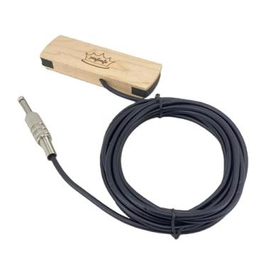 Imagem de MERIGLARE Captador de boca de guitarra com cabo de áudio para apresentações ao vivo. Pré-amplificador de boca de guitarra folk.