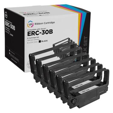 Imagem de LD Compatible POS Ribbon Cartridge Replacement for Epson ERC-30B (Black, 6-Pack)