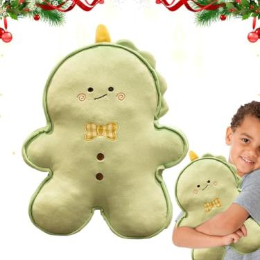 Imagem de Boneca de homem-biscoito de Natal, brinquedo de pelúcia de homem-biscoito,Decoração de lance de gengibre recheado - Almofadas decorativas em formato de pão de gengibre para casa, sala de estar, hall d