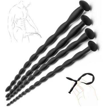 Imagem de 4 Pack Massageador de Prostata, Sonda Uretral Masculina, Brinquedos para Estimulação Uretral, Brinquedo Uretral, Estimulador Uretral, Plug Uretral, Brinquedo Erótico Masculino, Catéteres e Sons