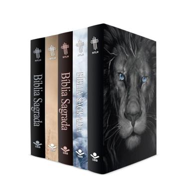 Imagem de Livro - Kit com 5 Bíblias do Leão - Capa Dura - NTLH
