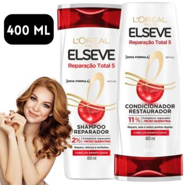 Imagem de Kit Shampoo e Condicionador Elseve Reparação Total 5 Loreal Paris Leav