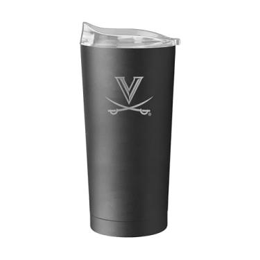 Imagem de Logo Brands Copo de aço inoxidável NCAA Virginia Cavaliers Etch de 590 ml – Logotipo gravado | Aço inoxidável revestido com pó | Tampa deslizante | Mantém as bebidas quentes e frias por horas