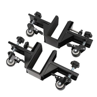 Imagem de aqxreight Carrinho de Manuseio de Porta Resistente de 2 Unidades - Movimentador de Painel de Porta de Aço Com Rodas de 360 ​​graus para Construção, Armazéns e Uso Doméstico - Carrinho Levantador de