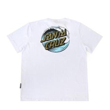Imagem de Camiseta Santa Cruz Wave Dot - Branco-Masculino