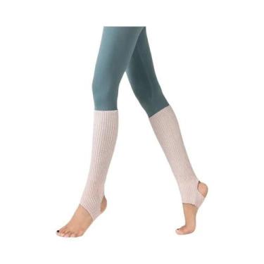 Imagem de Meias Longas De Lã Para Inverno Femininas, Aquecedores De Pernas Para 