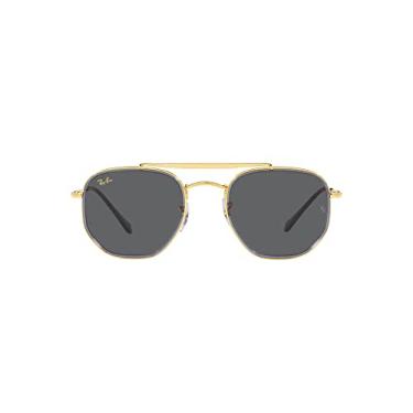 Imagem de Óculos de Sol Ray-Ban The Marshal Ii 0RB3648M 9240B1 Tam 52 / Ouro - Lentes Cinza Escuro