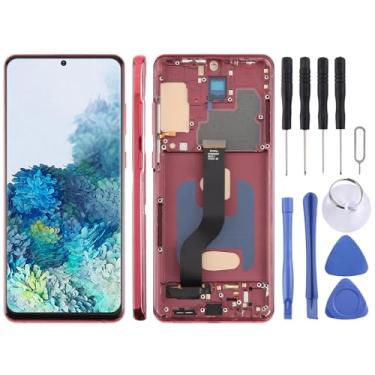Imagem de Hiregolish Peças de reparo de tela, para Samsung Galaxy S20+ SM-G985F 6,5 polegadas TFT LCD digitalizador de tela conjunto completo com moldura, não suporta identificação de impressão digital